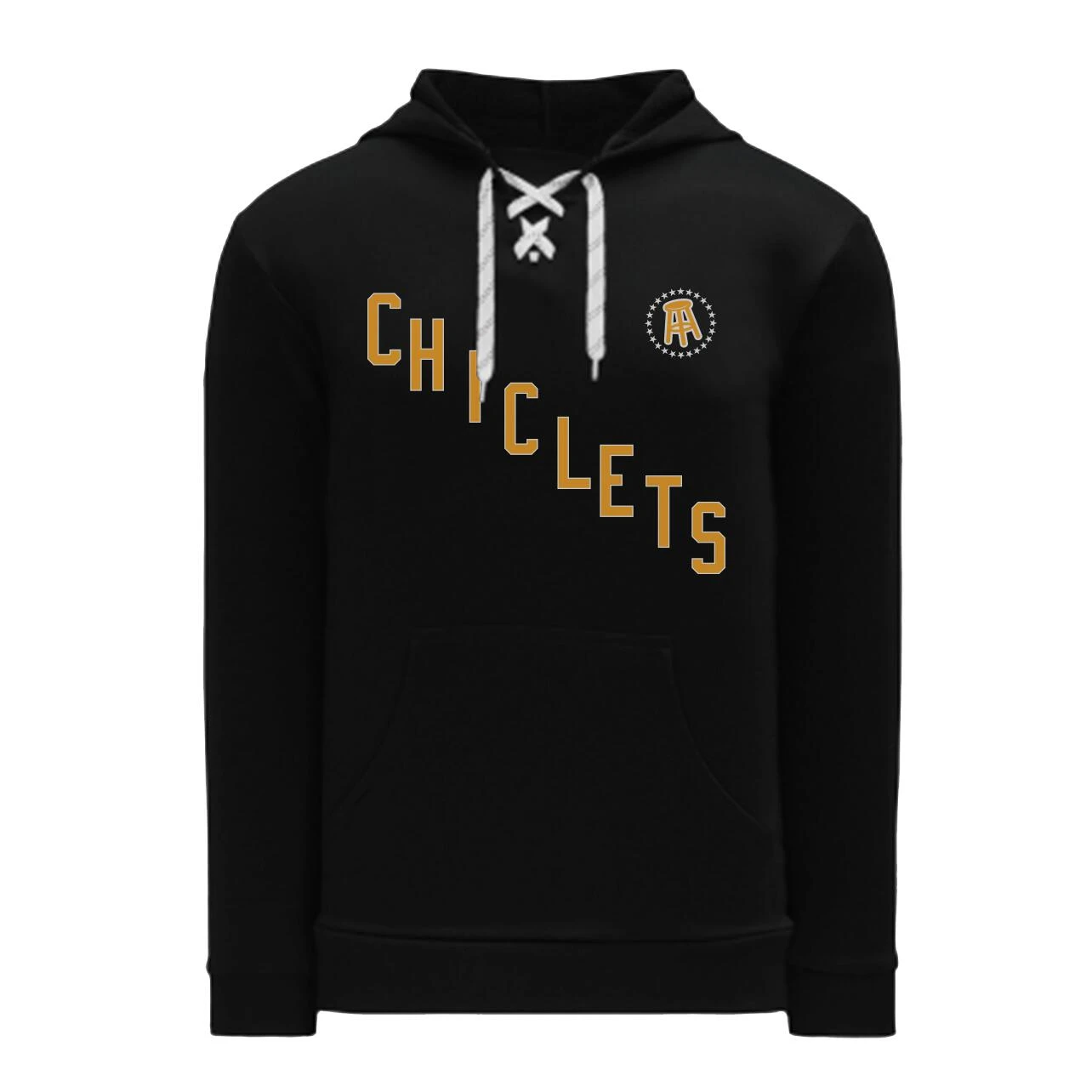 Spittin' Chiclets Lacer Unisex Hoodie - Black/Yellow 3 Spittin' Chiclets Lacer Unisex Hoodie - Black/Yellow