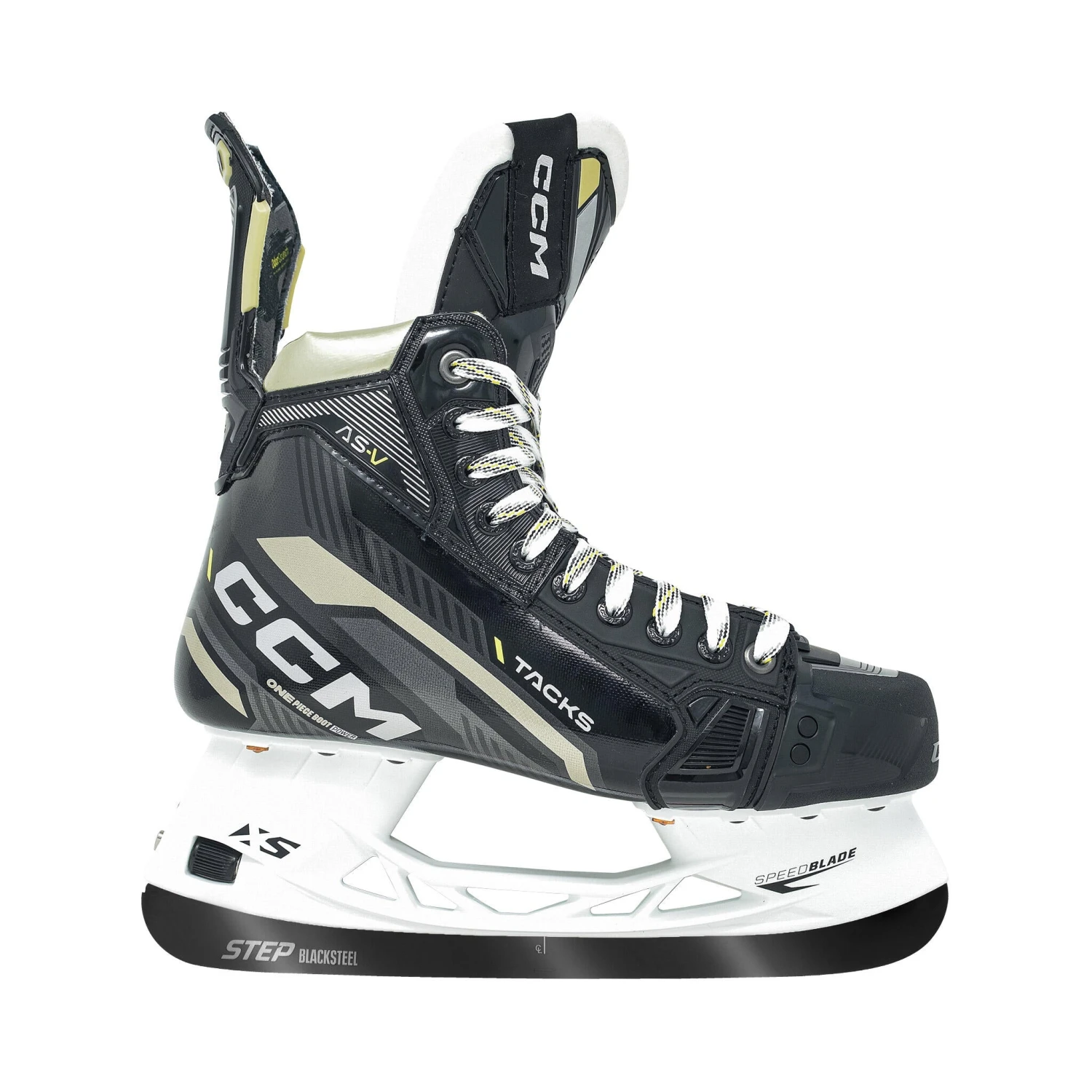 CCM Tacks AS-V Intermediate Hockey Skates (2022) With Step Blacksteel 3 CCM Tacks AS-V Intermediate Hockey Skates (2022) With Step Blacksteel