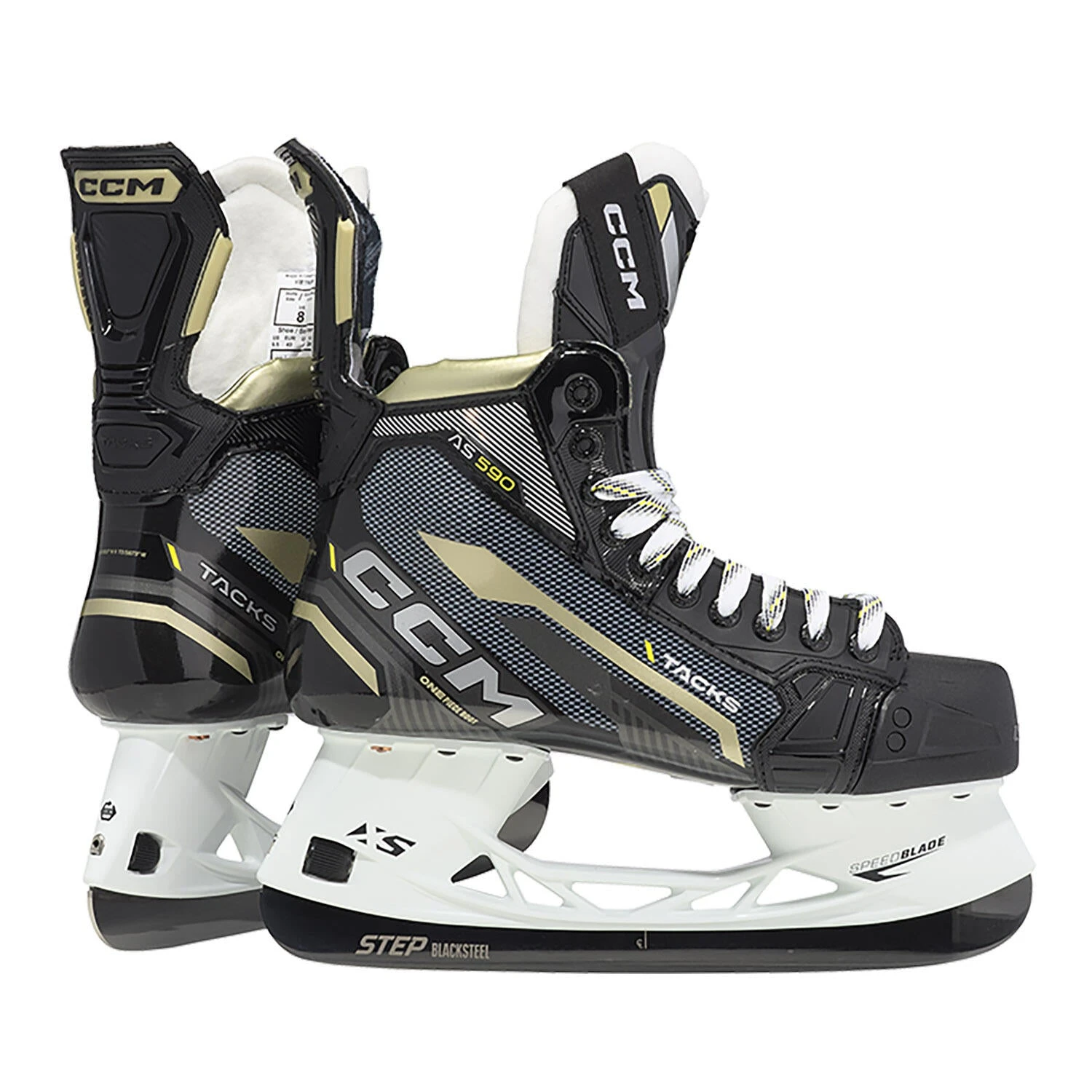 CCM Tacks AS 590 Senior Hockey Skates (2022) With Step Blacksteel 3 CCM Tacks AS 590 Senior Hockey Skates (2022) With Step Blacksteel
