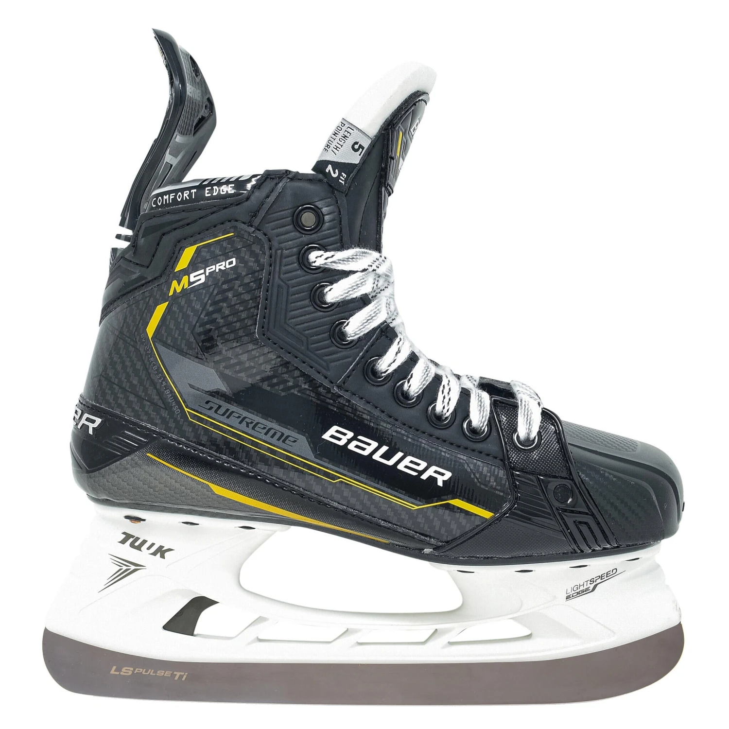 Bauer Supreme M5 Pro Intermediate Hockey Skates (2022) With Pulse Ti Steel 3 Bauer Supreme M5 Pro Intermediate Hockey Skates (2022) With Pulse Ti Steel
