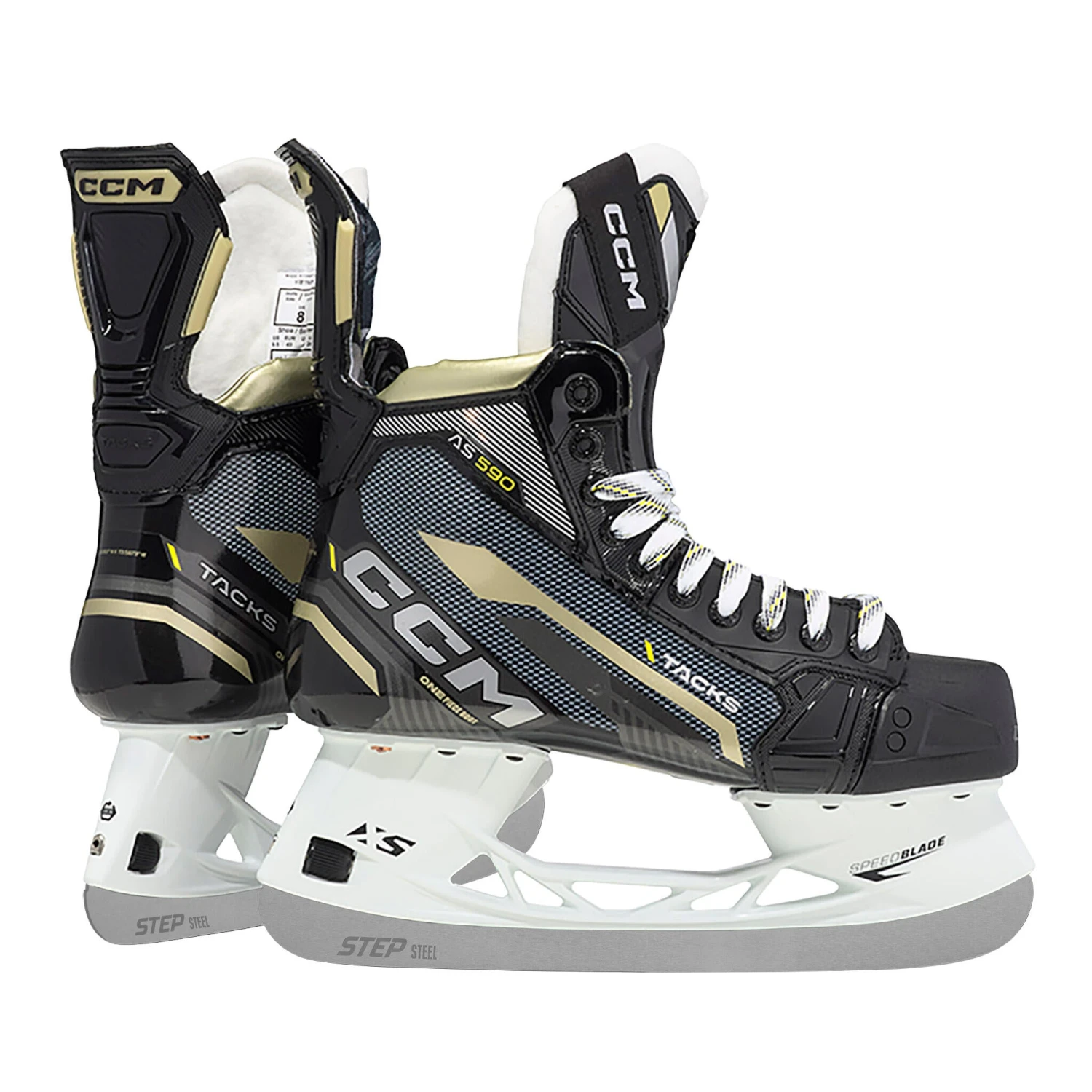 CCM Tacks AS 590 Senior Hockey Skates (2022) With Step Steel 3 CCM Tacks AS 590 Senior Hockey Skates (2022) With Step Steel